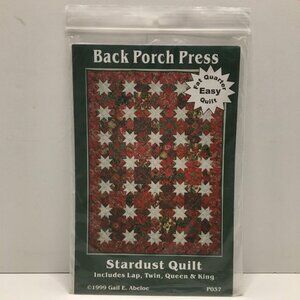 Back Porch Designs Stardust Quilt P037 Fat Quarter Quilting Sewing Pattern Uncut